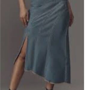 Pilcro Denim Midi Skirt